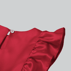 Girls Cute Silk Dress