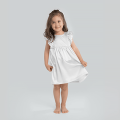 Girls Cute Silk Dress