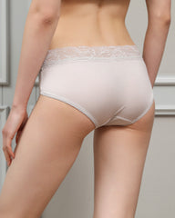Women's Lace Underwear Trimmed Low-rise Brief