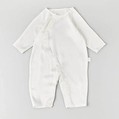 Long Sleeve Button Down Baby Silk Onesies