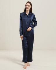 Luxury Silk Shirt Pajama Set
