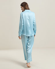 Luxury Silk Shirt Pajama Set