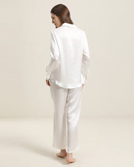 Luxury Silk Shirt Pajama Set
