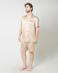Men's Classic Silk Short Pajamas Set