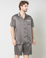 Men's Classic Silk Short Pajamas Set