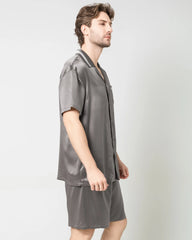 Men's Classic Silk Short Pajamas Set