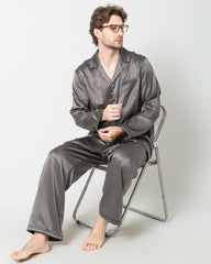 Men's Luxury Silk Loosen Pajamas