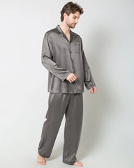Men's Luxury Silk Loosen Pajamas
