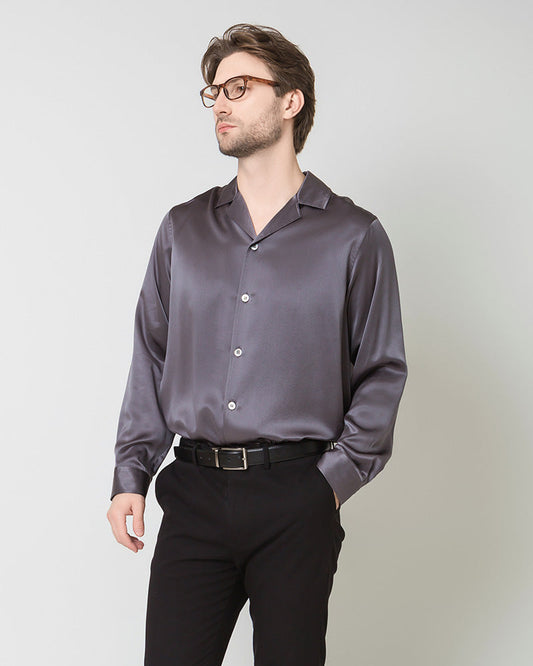 Men's Pure Silk Classic Business Shirt