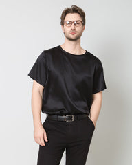 Men's Silk Casual Regular Soft T-Shirt