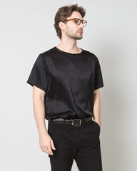 Men's Silk Casual Regular Soft T-Shirt