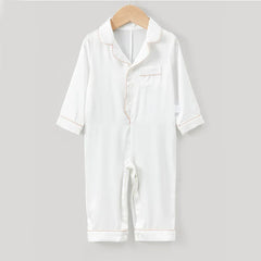 One-piece Baby Silk Pajamas