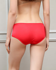 Mid-Rise Silk Knit Panties for Women