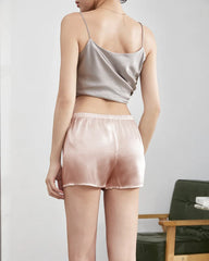 Satin Silk Women Leggings Panties Shorts