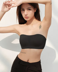 Seamless Non-slip Silk Bandeau Bra