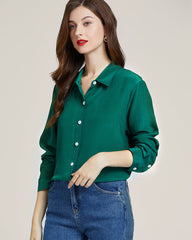 Silk Classic Long-Sleeve Women Shirt