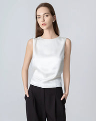 Silk Backless Tie Top