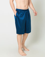 Silk Men Knee Elastic Waist Satin Underwear