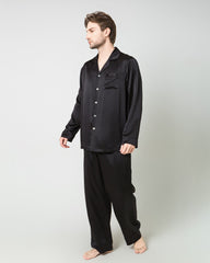 Silk Men's Loosen Long Pajamas