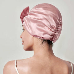 Silk Vintage Bow-Knot Sleep Cap