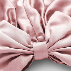 Silk Vintage Bow-Knot Sleep Cap