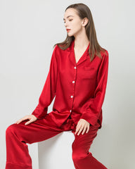 Silk Women Full Length Pajamas Set