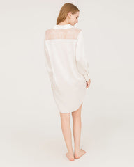 22 Momme Silk Lace Nightshirt