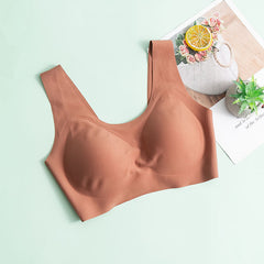 Skin-Friendly Wireless Silk Bra