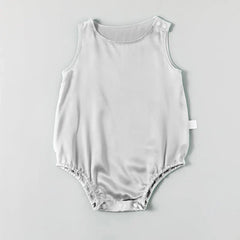 Sleeveless Baby Silk Onesies