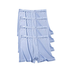 Soft Silk Knit Boxer Shorts 4Pcs for Men