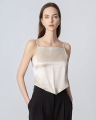 Tie Back Square Neck Silk Camisole