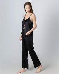 V-neck Camisole Silk Pajama Set