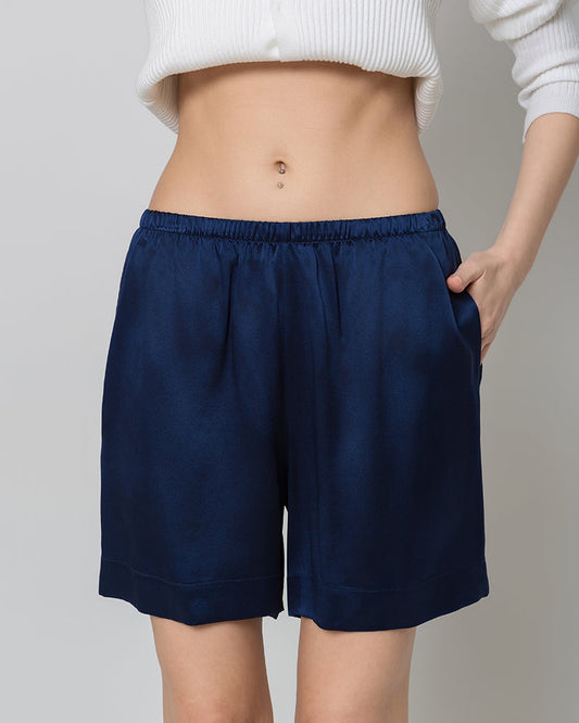Women's Basic Silk Pajama Shorts