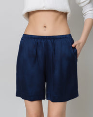 Women's Basic Silk Pajama Shorts