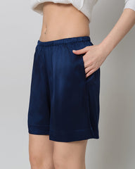 Women's Basic Silk Pajama Shorts