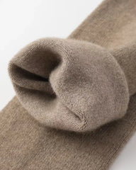 Women's Cashmere Knee-High Socks, Brown
