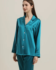 Women's Silk Two Piece Pajamas