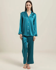 Women's Silk Two Piece Pajamas