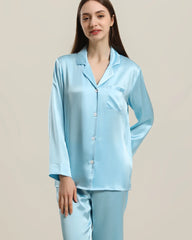 Women's Silk Two Piece Pajamas