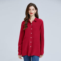 Silk Classic Long-Sleeve Women Shirt