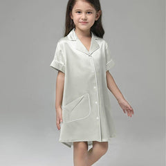 Silk Blouse Nightdress For Girl