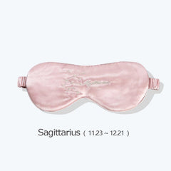 12 Constellation Pink Silk Sleep Mask 22 Momme