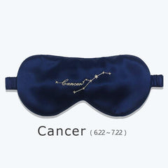 12 Constellation Silk Eye Mask, Navy