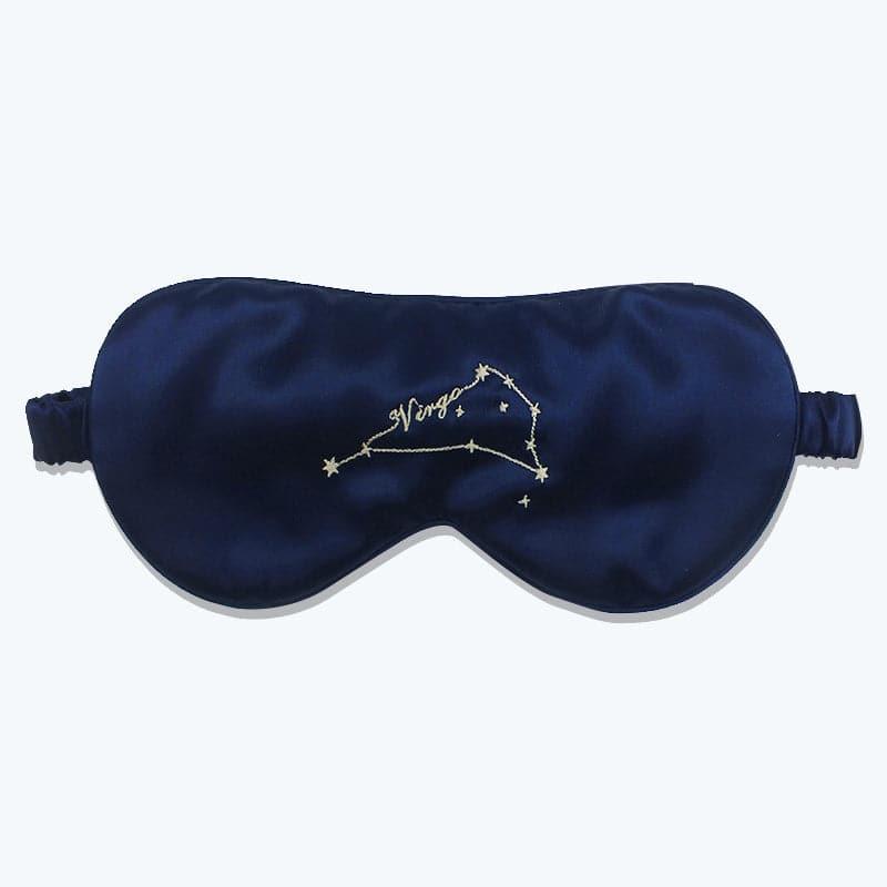 12 Constellation Silk Eye Mask, Navy