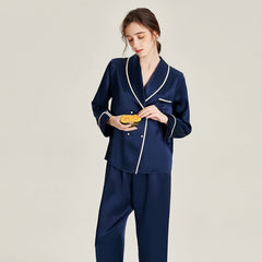 Double Breasted 22 Momme Silk Pajama Set