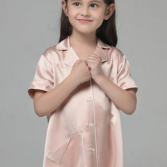 Silk Blouse Nightdress For Girl
