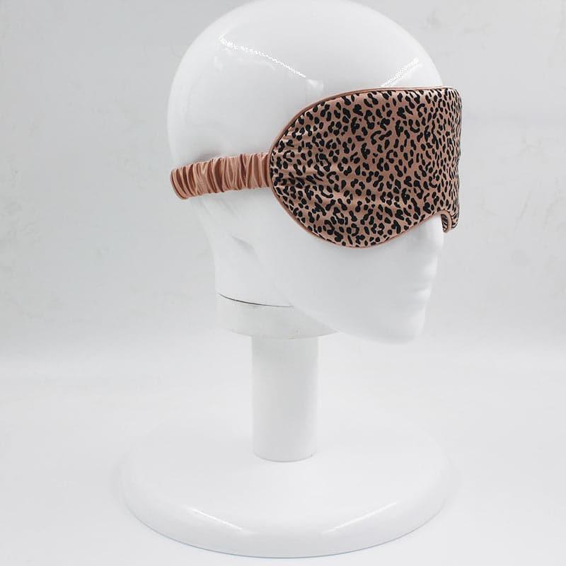 22 Momme Silk Eye Mask, Leopard Print