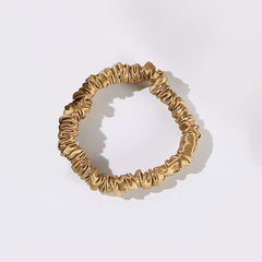 22 Momme Silk Mini Scrunchie, Gold