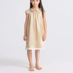 Kids Baby Girl Silk Nightgown