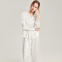 Silk V-Neck Elegant Nightwear